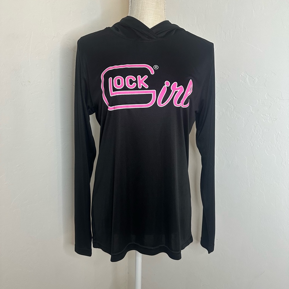 Size l Glock girl dri fit sweatshirt black and pink